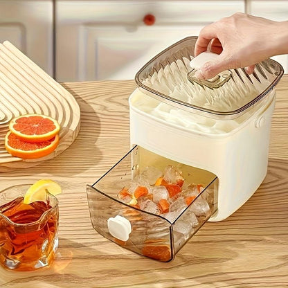 🧊✨ Stackable Ice Cube Tray with Storage Bin – Freeze, Store & Serve with Less Mess