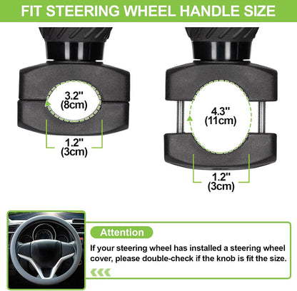 🚗 Universal Steering Wheel Spinner Knob – Easy One-Hand Control for Cars, Trucks & More