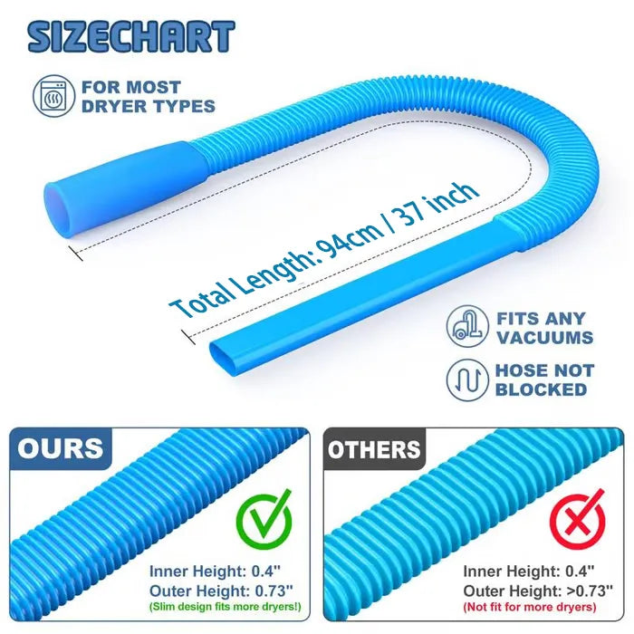 🔥 Deep-Clean Dryer Vent Brush Kit for Safer, More Efficient Laundry Days | 1-Piece Tool