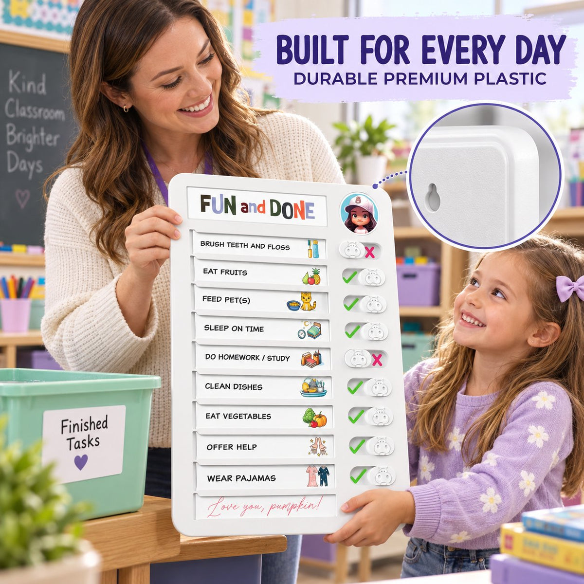 Morning Routine Chore Chart for Kids 🧸