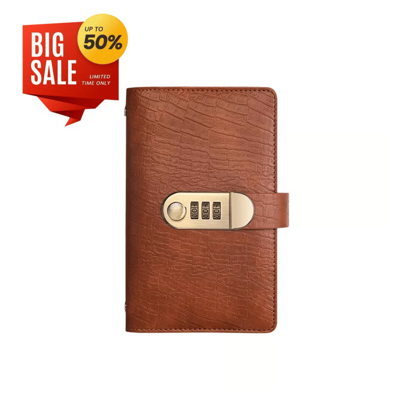 🔒 Lockable Savings Notebook – Cash Organizer for Savings Goals