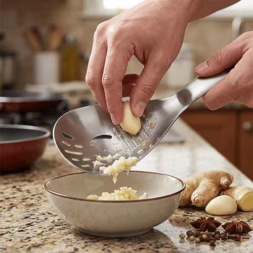 Multifunction Stainless Steel Cooking Grater Spoon