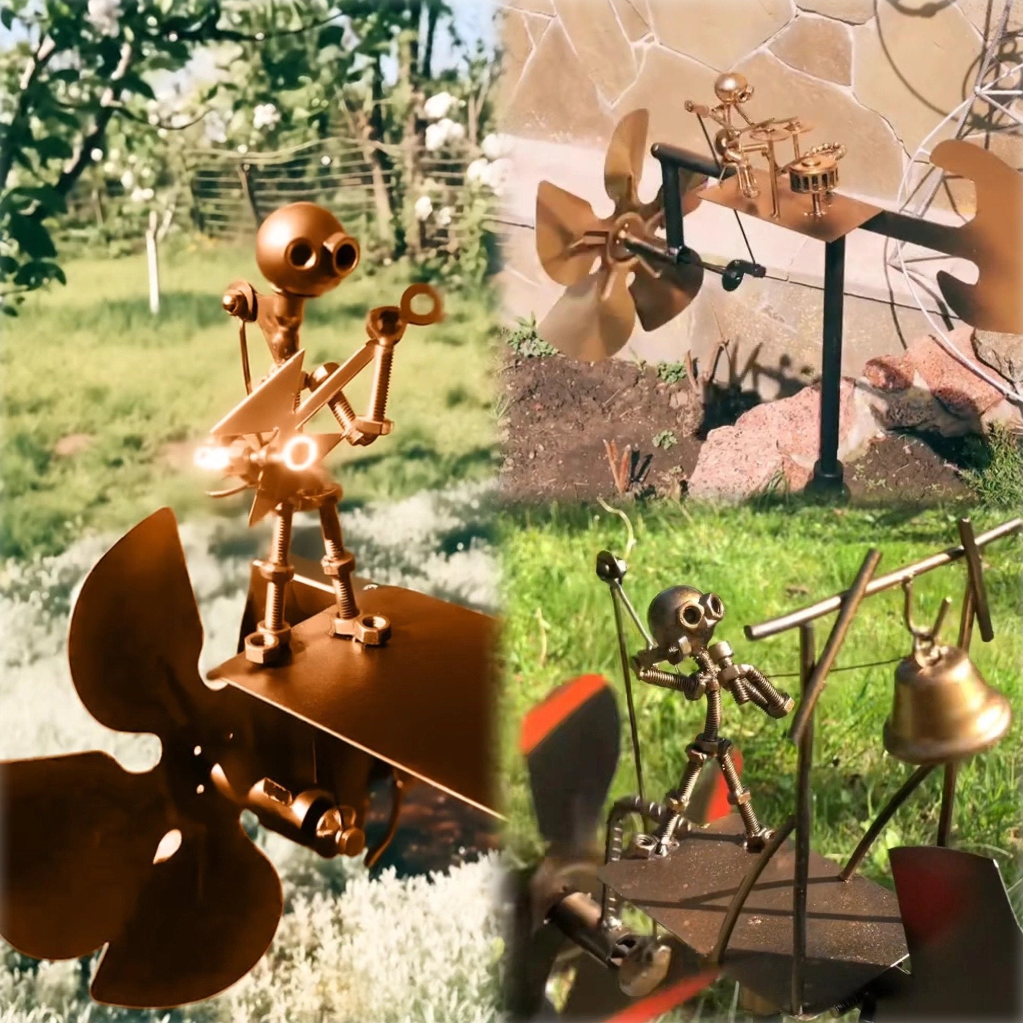 🔥Sale 50% OFF - Handmade Metal Rock Band Windmill