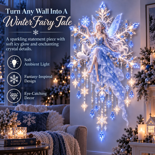 ❄️ Snow Elf Starfall Wall Light – Magical Christmas Glow ✨