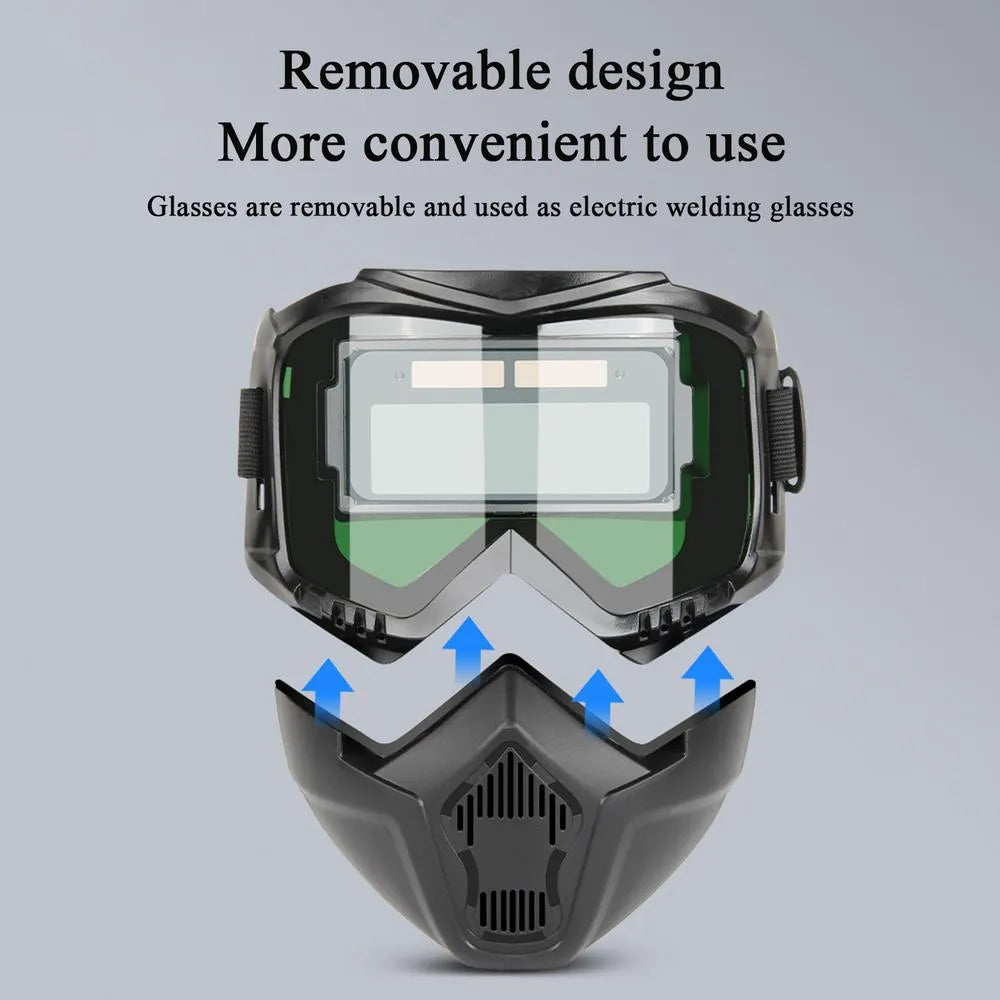 ⚡🛡️ Auto-Darkening Welding Helmet with Quick-Response Lens – 1 Pack