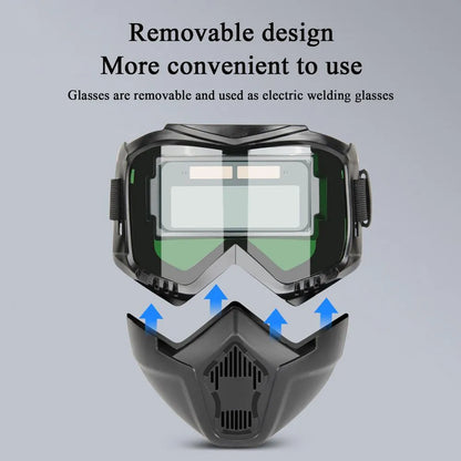 ⚡🛡️ Auto-Darkening Welding Helmet with Quick-Response Lens – 1 Pack