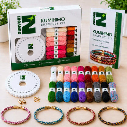 Kumihimo Bracelet Kit – Create Your Own Braided Friendship Bracelets