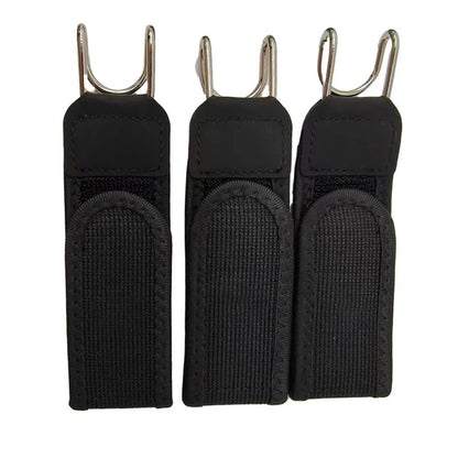 2-Pack Tactical Stretch Belts with Metal Hook Buckles – Black 🖤