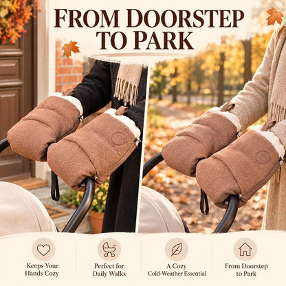 Cozy Stroller Hand Warmers 🧤 – Comfortable Handlebar Mitts for Cold Days