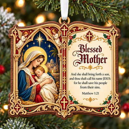 👼✝️Christian Christmas Bible Verse Book Ornament – Nativity Scripture Keepsake