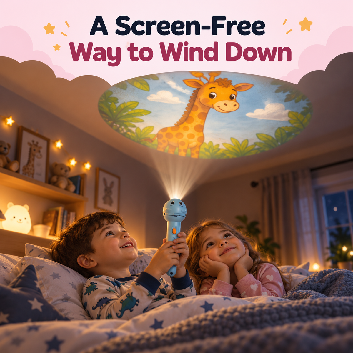DreamBeam Bedtime Story Projector ✨ – Magical Storytime for Kids