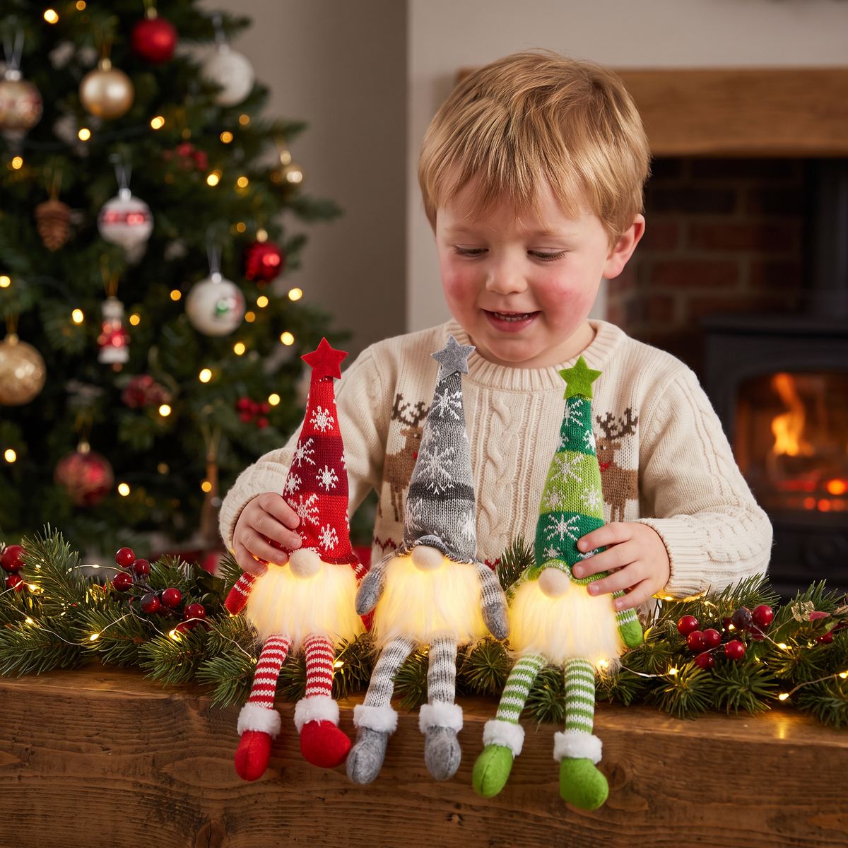 ⏳🔥LIMITED-TIME 50% OFF! ⏰Glowing Holiday Christmas Gnomes for Festive Cozy Vibes