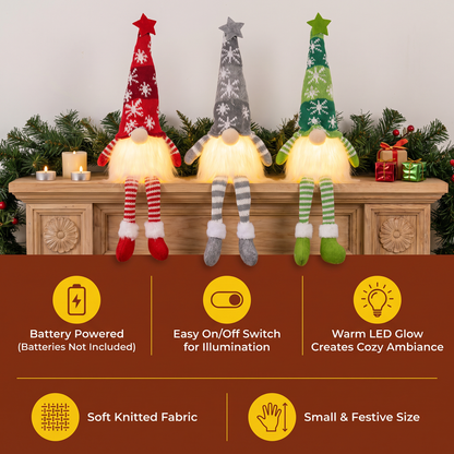 ⏳🔥LIMITED-TIME 50% OFF! ⏰Glowing Holiday Christmas Gnomes for Festive Cozy Vibes