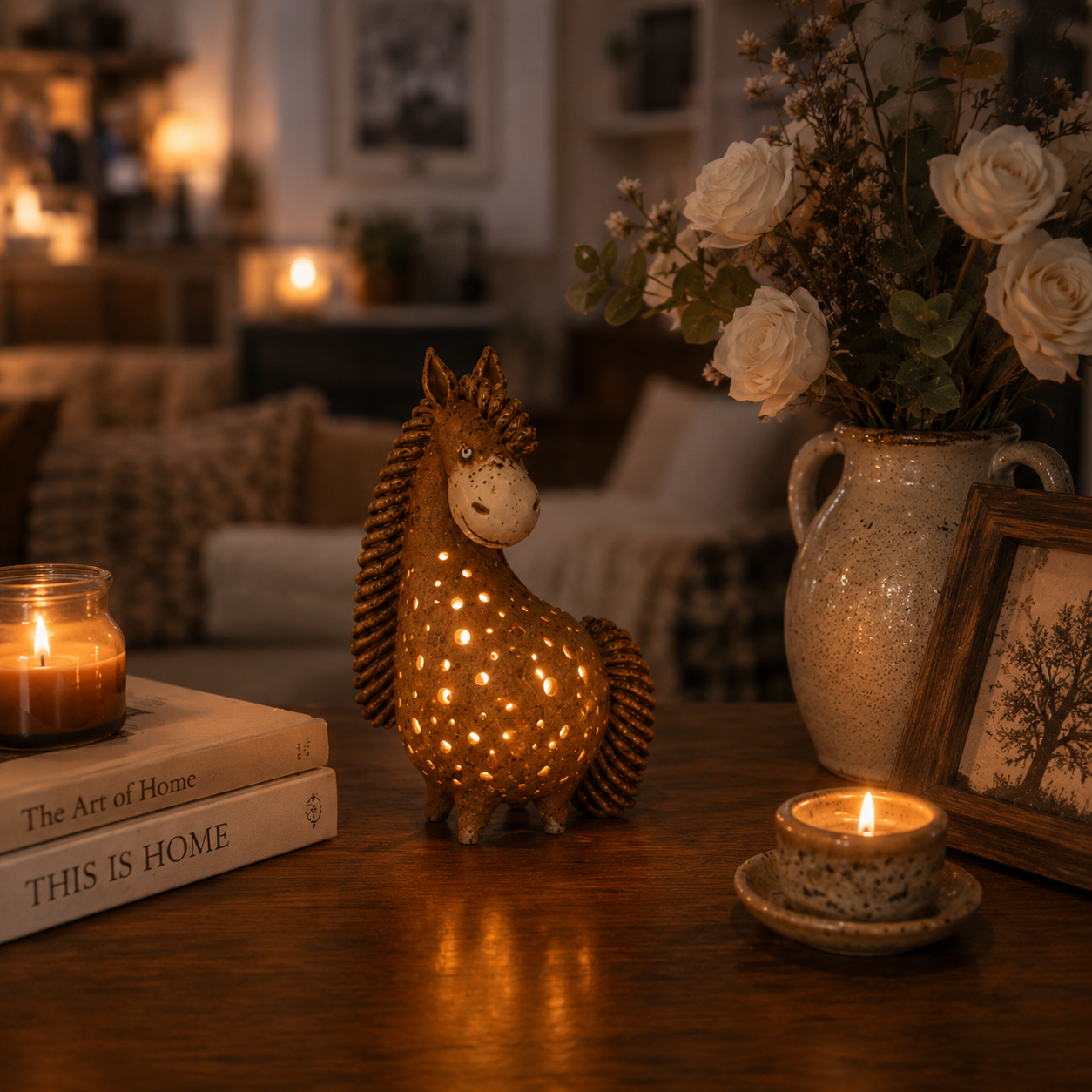 Vintage Horse Accent Light
