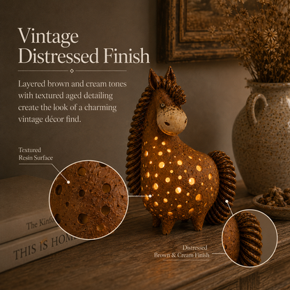 Vintage Horse Accent Light
