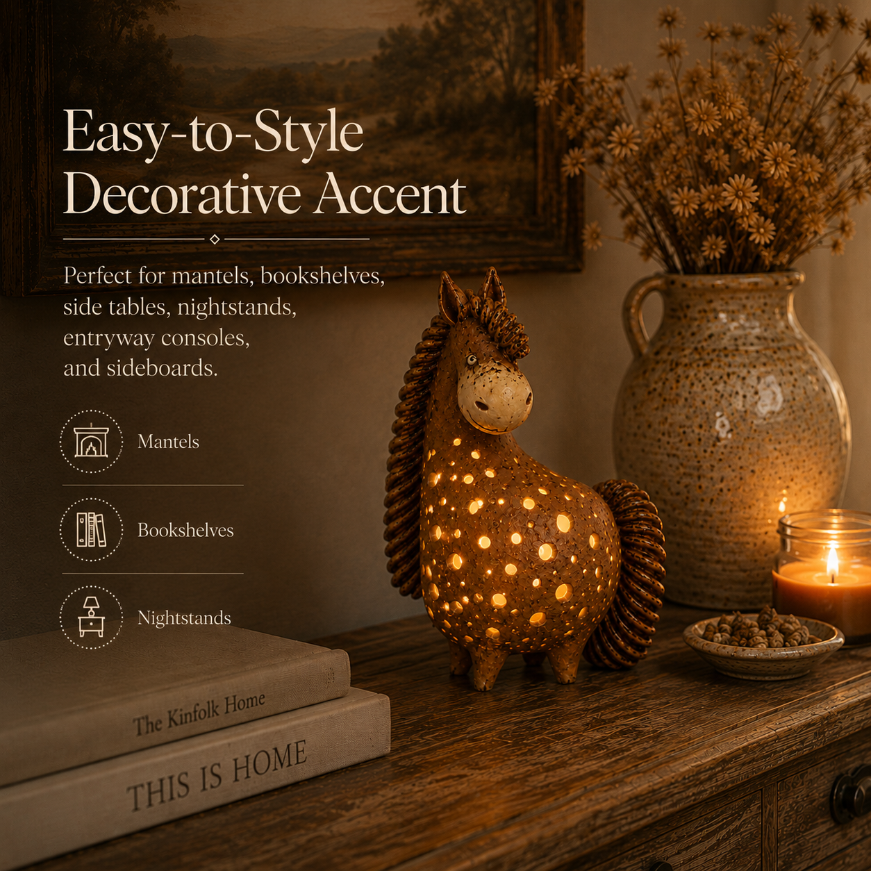 Vintage Horse Accent Light