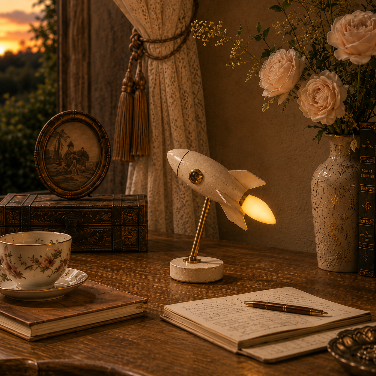 Vintage Rocket Accent Light