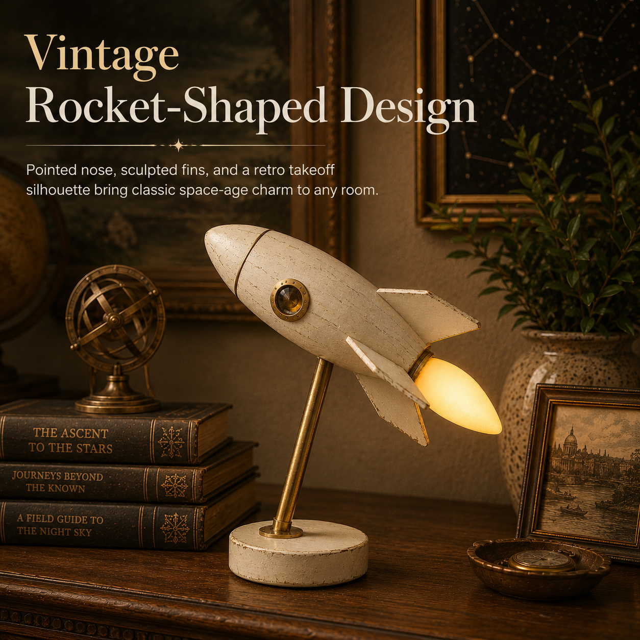 Vintage Rocket Accent Light