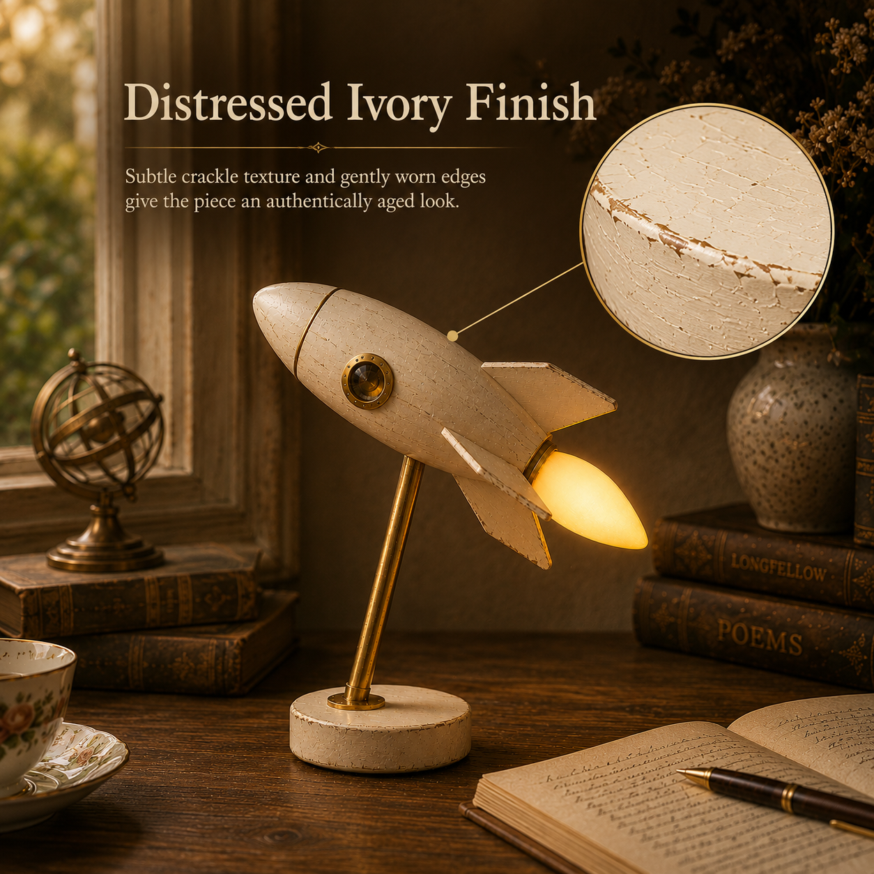 Vintage Rocket Accent Light