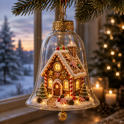 🔥Limited time 69% OFF -✨🎄 Glowing Christmas Story Acrylic Ornament – Light-Up Mini Holiday Scene