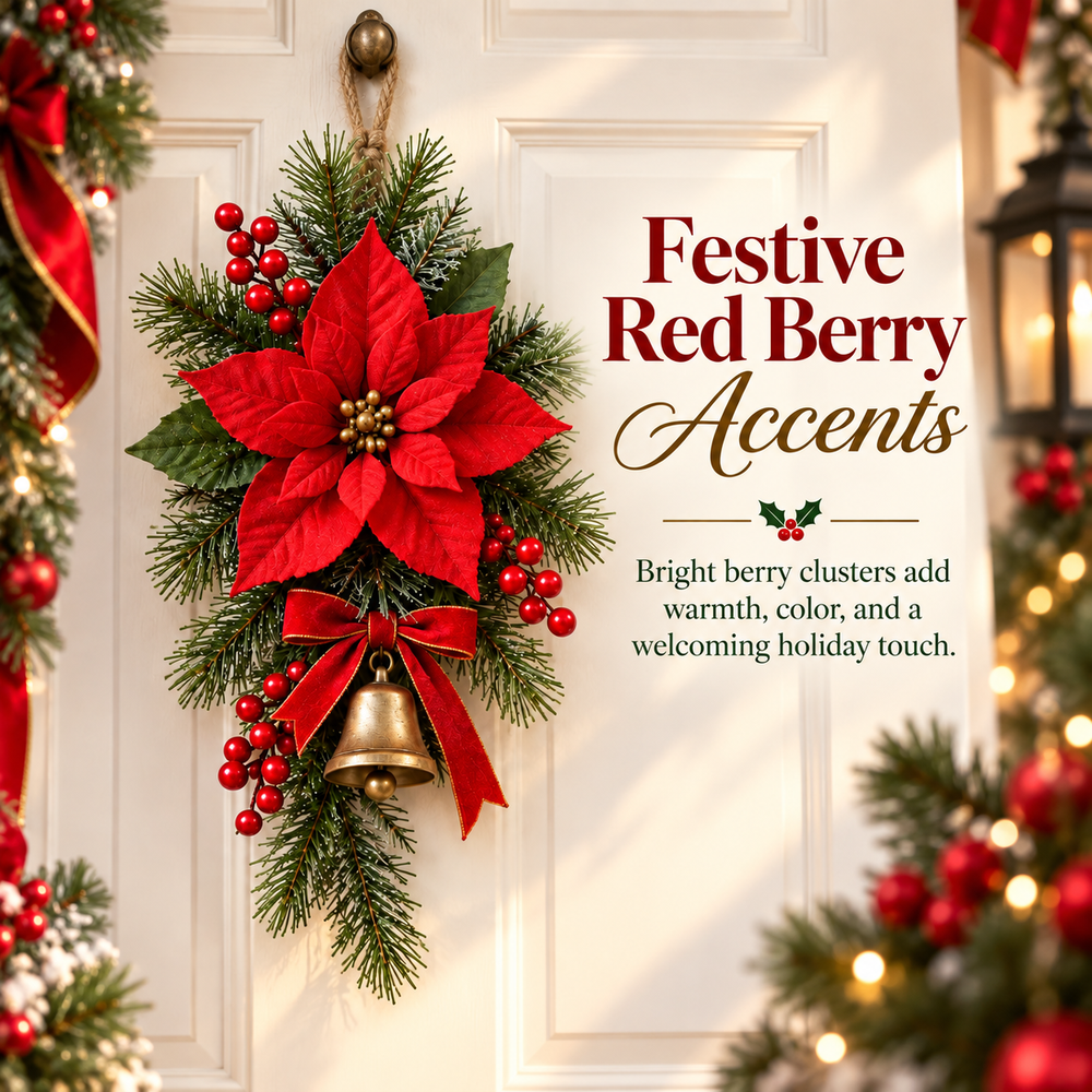 Christmas red berry detail