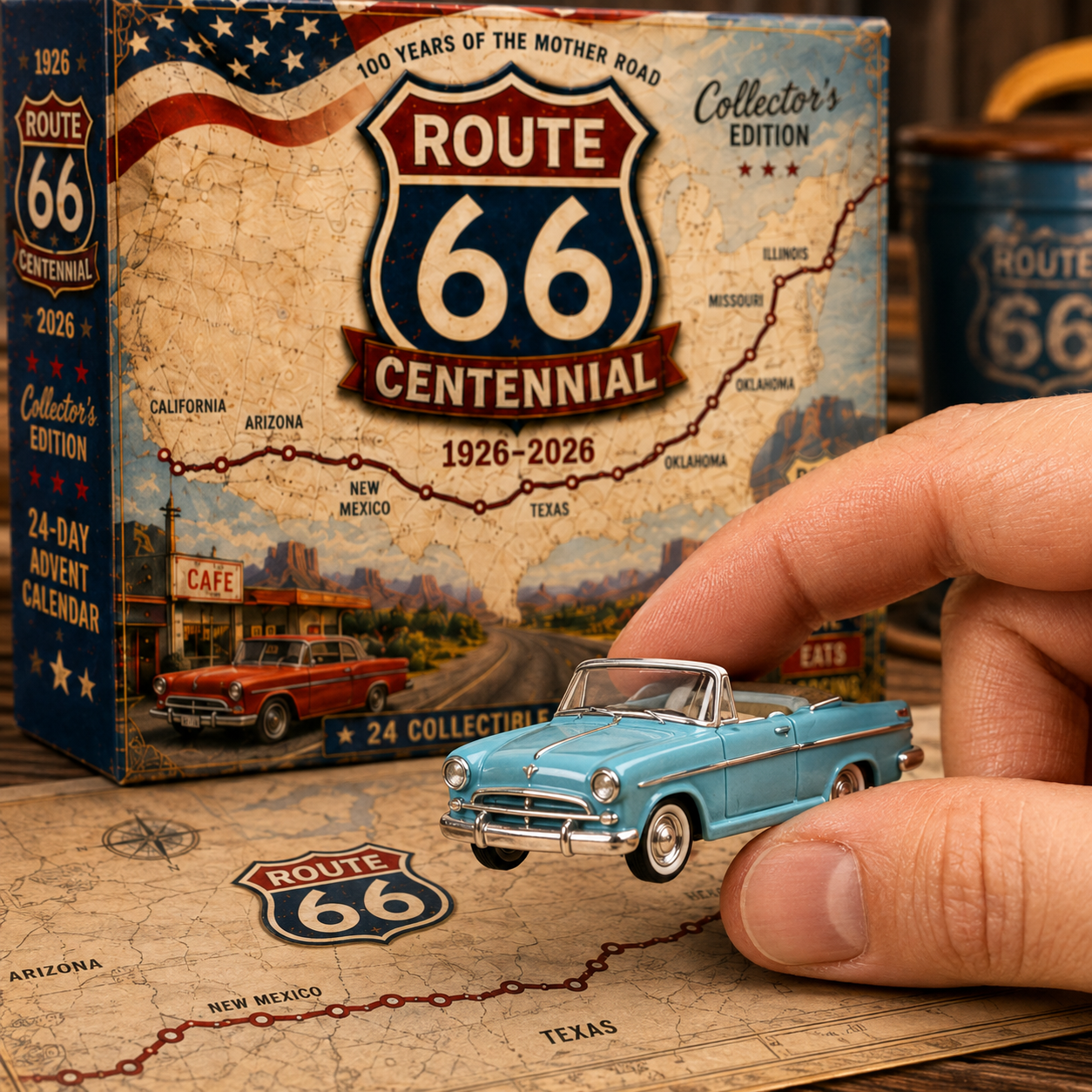 🏁 Route 66 100th Anniversary Collection | 24 Icons of the Mother Road · 1926–2026