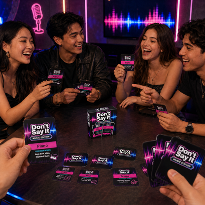 🎵 Don’t Say It! Music Edition – Fast-Paced Music Guessing Party Card Game 🎤