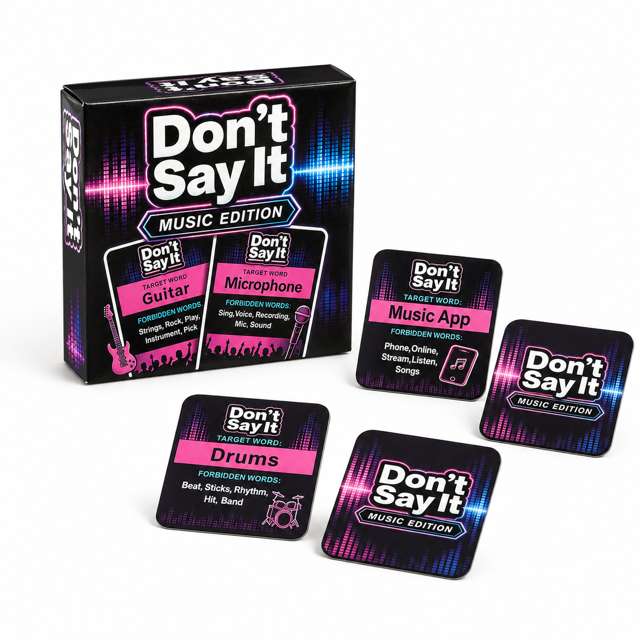 🎵 Don’t Say It! Music Edition – Fast-Paced Music Guessing Party Card Game 🎤