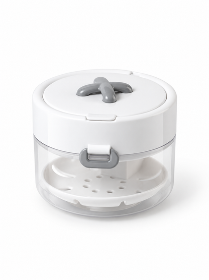 ✨ On-the-Go Retainer Care Case with Soak Bowl, Rinse Basket, Mirror & Cleaning Brush 🦷✈️