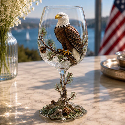 🐦🍷 Nature’s Winged Beauties – 3D Bird Wine Glass Collection