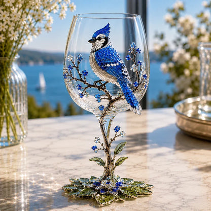 🐦🍷 Nature’s Winged Beauties – 3D Bird Wine Glass Collection