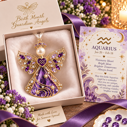 🌟Christmas Zodiac Birthstone Guardian Angel Card👼