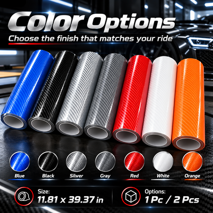 ✨ 6D Gloss Carbon Fiber Vinyl Wrap – Self-Adhesive Waterproof Car Interior & Exterior Trim Film