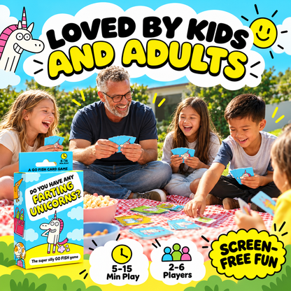 😂 50% OFF Today! Super Silly Go Fish Card Game for Kids & Family Game Night
