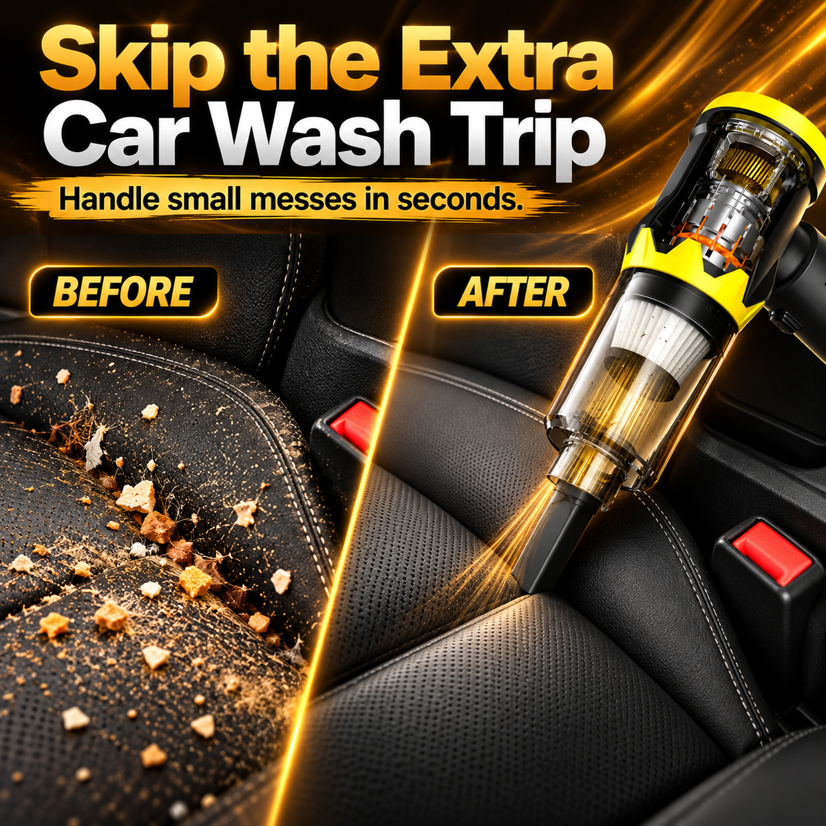 🧹 4-in-1 Cordless Handheld Vacuum – Compact Everyday Cleaning Tool