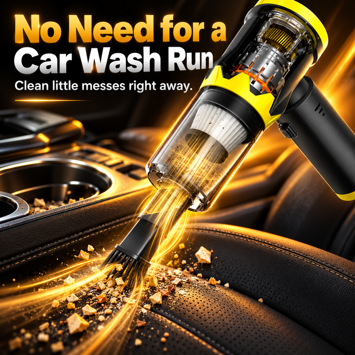 🧹 4-in-1 Cordless Handheld Vacuum – Compact Everyday Cleaning Tool