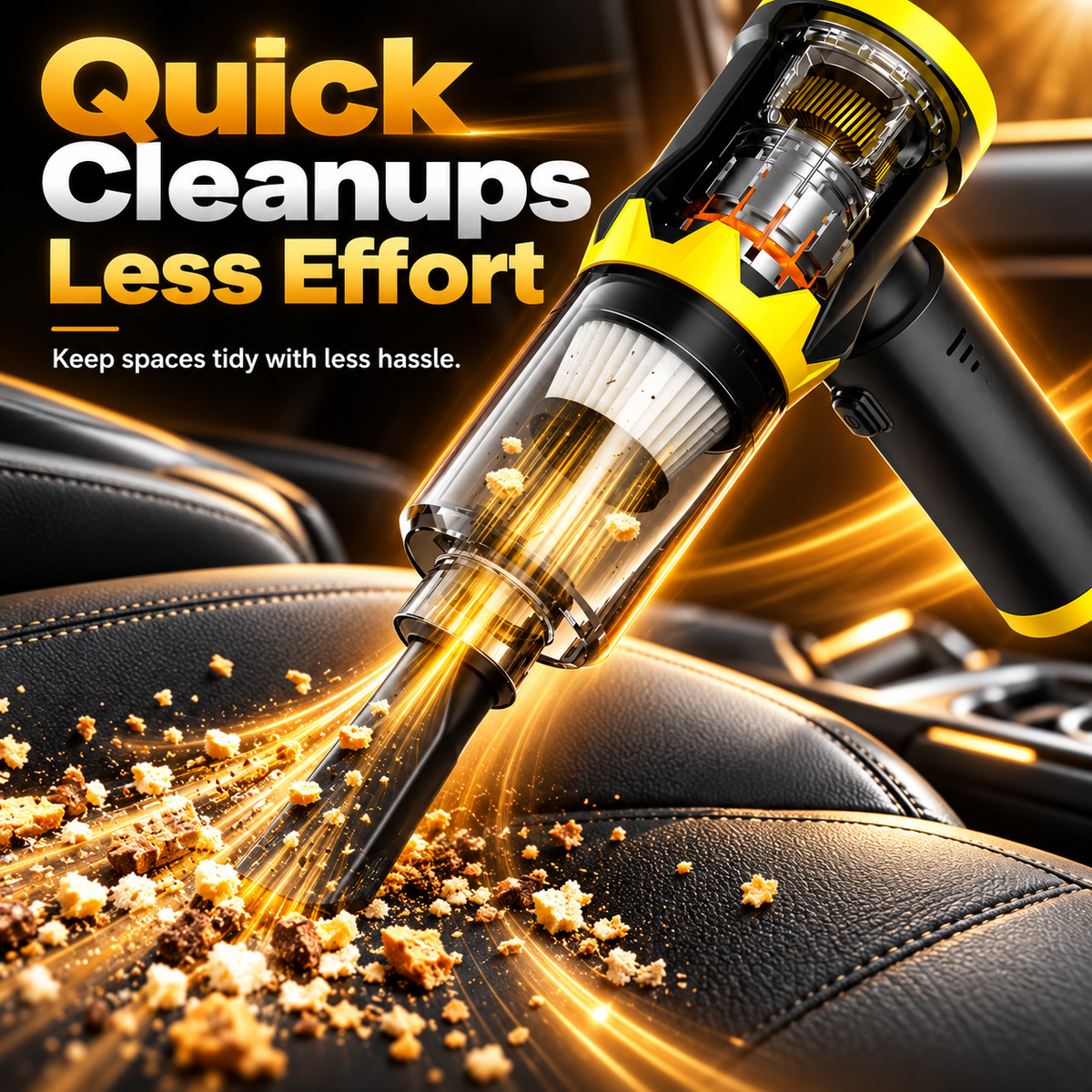 🧹 4-in-1 Cordless Handheld Vacuum – Compact Everyday Cleaning Tool