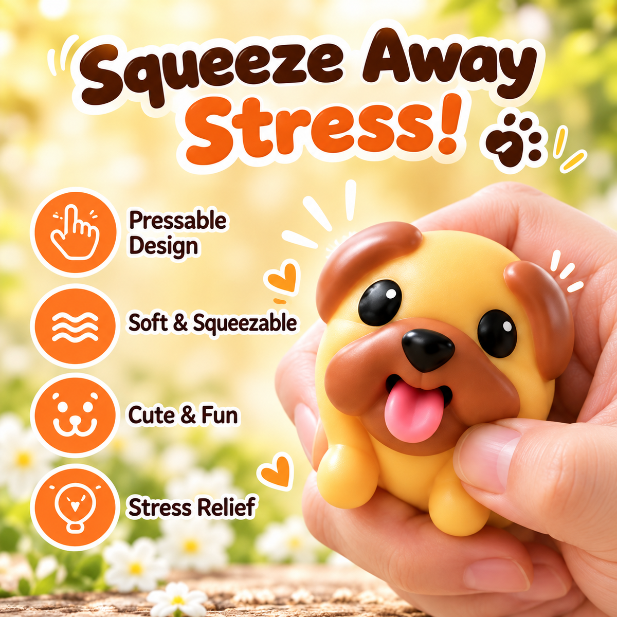 🐶 Pop-Up Tongue Puppy Fidget Toy – Cute Desk Buddy