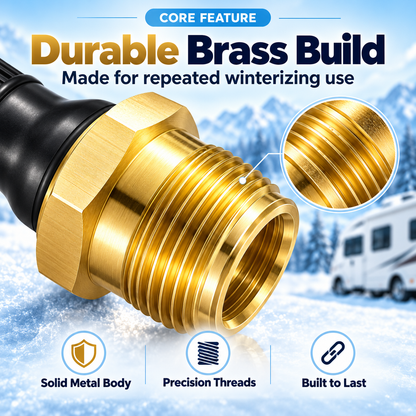 🚐 RV Winterizing Leak Plug – Handy Camper Plumbing Accessory