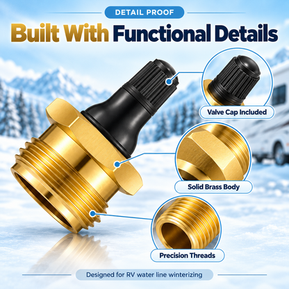🚐 RV Winterizing Leak Plug – Handy Camper Plumbing Accessory