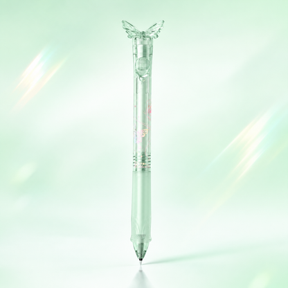 🦋 Butterfly Retractable Gel Pen – 0.5mm Smooth Black Ink | Single or 5-Color Set