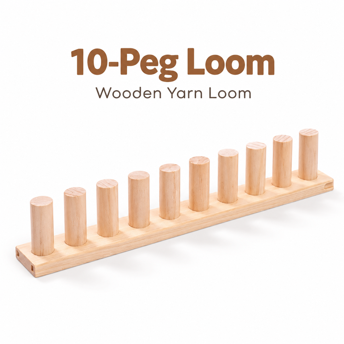 🧶 Portable Wooden Weaving Loom for Chunky Yarn | Adjustable Frame for Cozy DIY Blankets & Throws 🪵