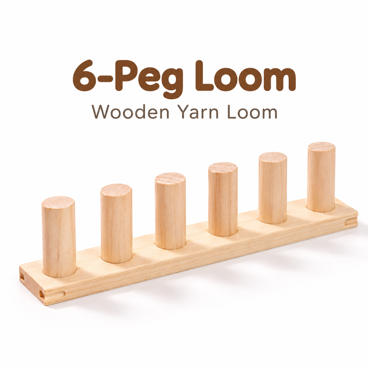 🧶 Portable Wooden Weaving Loom for Chunky Yarn | Adjustable Frame for Cozy DIY Blankets & Throws 🪵