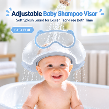 🛁 Adjustable Baby Shampoo Visor – Keep Water & Shampoo Out of Little Eyes