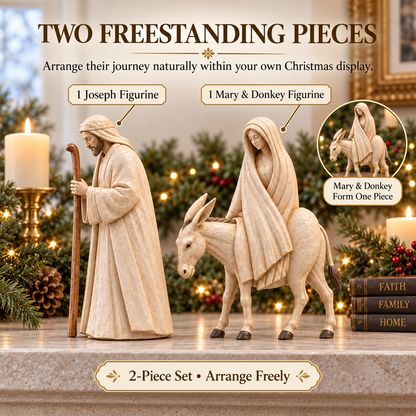 ✝️ Road to Bethlehem™ | Mary & Joseph Nativity Figurines