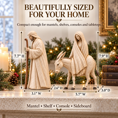 ✝️ Road to Bethlehem™ | Mary & Joseph Nativity Figurines