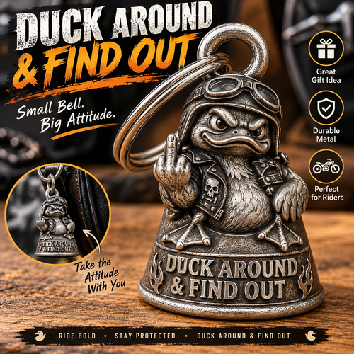 🏍️ Funny Motorcycle Biker Bell – Crazy Rider Gift for Him 🔔