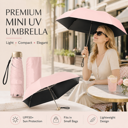 ☔ Pocket Capsule Umbrella – Compact 2-in-1 Rain & Sun Protection