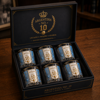 Argentina No. 10 Blue & White Legacy Commemorative Whiskey Decanter