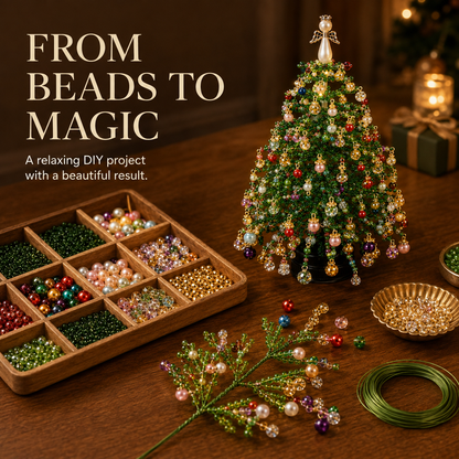 🎄 Make-Your-Own Glowing Holiday Tree Craft Set for Festive Décor ✨